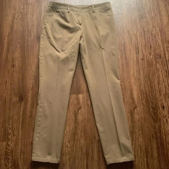 Theory Skinny Leggings Stretch Pants Size 8 Brown - Picture 8 of 10